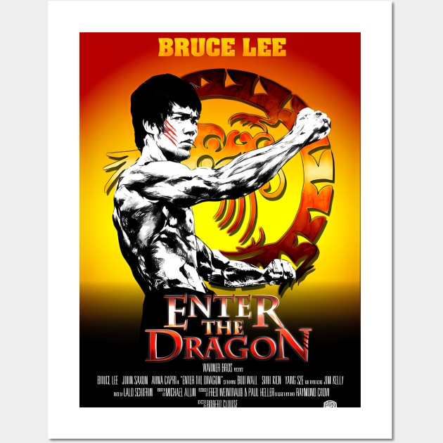 Be Water Lee Legend Bruce Movie Jeet Kune Do Wall Art by Garmentcrooks